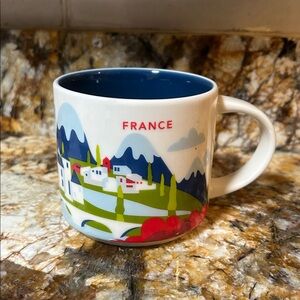 STARBUCKS "You Are Here Collection" FRANCE Mug 14oz Ceramic Cup